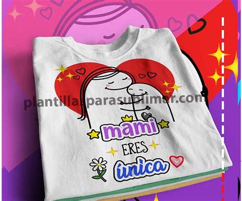 Plantilla Flork Playera Dia De La Madre Plantillasparasublimar Vlr