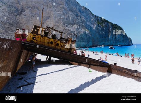 Mv Panagiotis At Navagio Shipwreck Bay Zakynthos Stock Photo Alamy