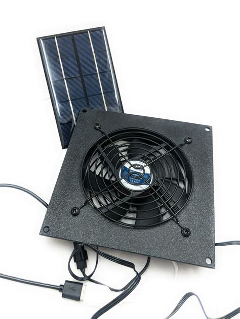 Solar Powered Waterproof Fan Kit For Chicken Coops Greenhouses