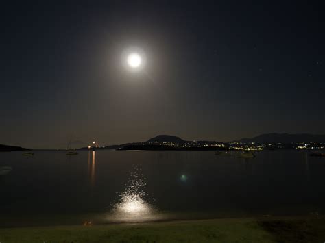 Full Moon At Marathi Beach Night Scene Photo From Kato Marathi In