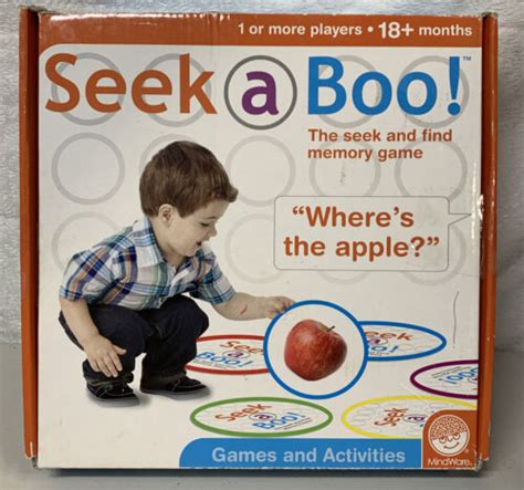 Seek A Boo Game By Mindware The Seek And Find Memory Game 18 Mo