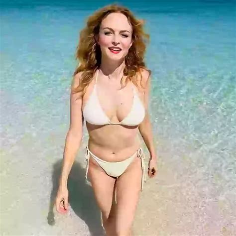 Heather Graham Shows Off Her Incredible Bikini Body In A White Two
