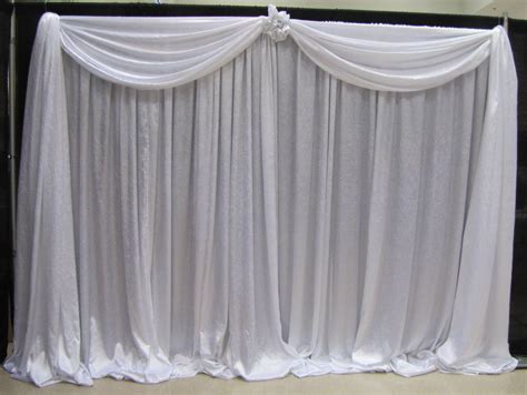 White Backdrop Curtain