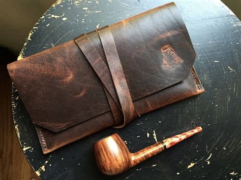 Ready To Ship Leather Pipe Pouch Tobacco Pipe Pouch