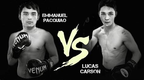 Emmanuel Pacquiao Jr Vs Lucas Carson Official Full Fight Youtube