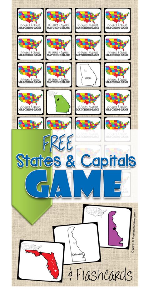 Free States Capitals Game And Us State And State Capitals Flashcards To