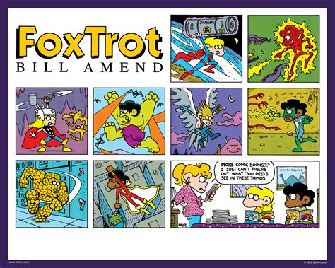 Supergeeks Signed Print Foxtrot Comic By Bill Amend The Foxtrot Store