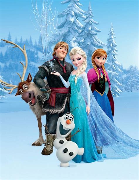 Frozen Sven Kristoff Olaf Elsa And Anna Elsa Frozen Disney Frozen