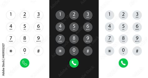 Smartphone Dial Keypad With Numbers And Letters Interface Keypad For