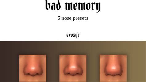 Wavy Baby Nose Presets Evoxyr On Patreon In 2022 Sims 4 Body Mods