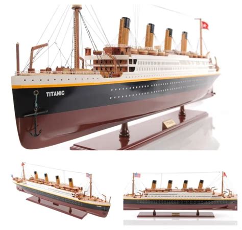 Inch Titanic Model Replica Wooden Cruise Ship Ocean Liner Nautical Home Decor Picclick