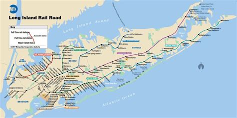 Long Island Rail Road Map Long Island Railroad Map Long Island
