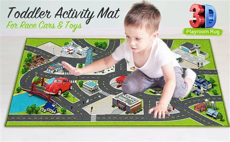 Kids Carpet Playmat City Life 3d Playroom Rug 30 X 60