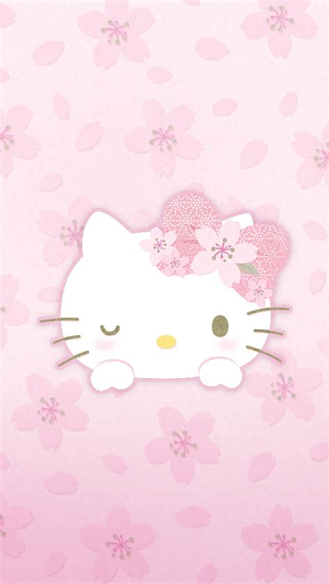 Hk Sakura V Hello Kitty Wallpaper Sanrio Hello Kitty Kitty Wallpaper