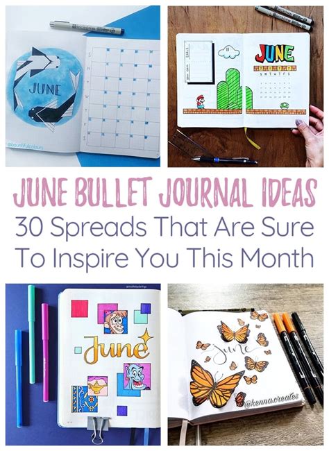 30 June Bullet Journal Setups Fun Pages To Try Littlecoffeefox