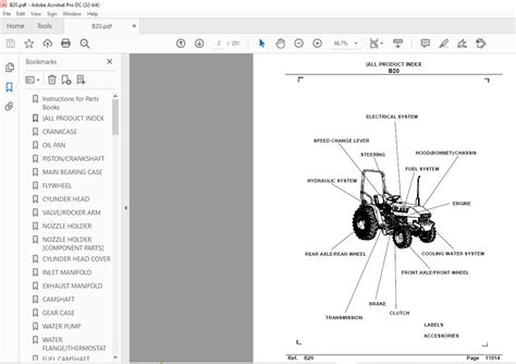Kubota B20 Tractor Parts Book Manual Pdf Download Heydownloads