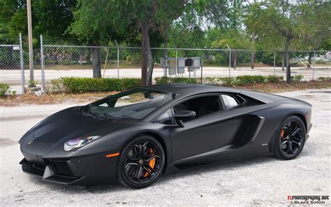 Photo Of The Day Matte Black Lamborghini Aventador At Lamborghini Palm