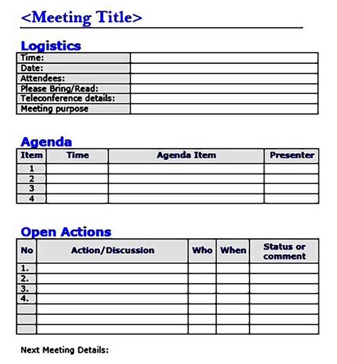 Why You Need To Look For And Use Meeting Minutes Template For Your