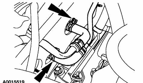 ford taurus heater hose diagram