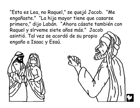 Laminas De La Biblia Para Colorear Imprimir Y Recortar Jacob Y