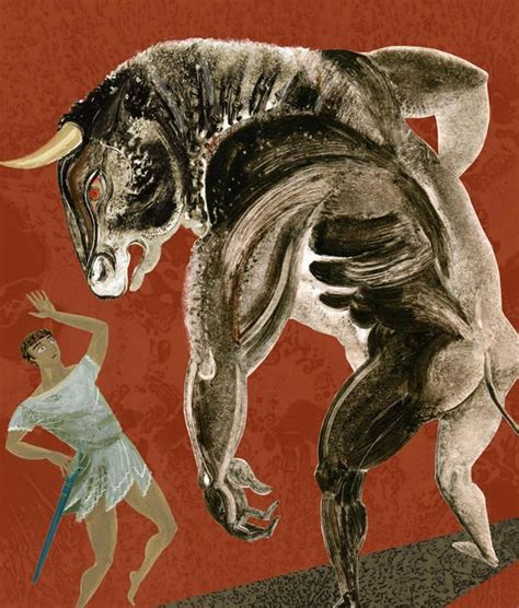 Theseus And The Minotaur The Minotaur Greek Monsters Greek Roman Mythology