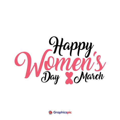 Theme Of Happy Womens Day March 08 Typography Poster Design Free