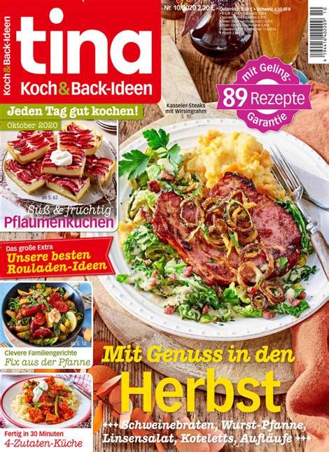 tina Koch- und Backideen Abo 35% Rabatt auf Mini- & Geschenkabo Presseshop.at