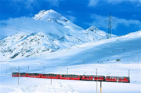 Bernina Express Scenic Train Route Scenic Europe Train Train Route