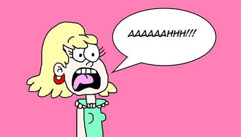 leni loud s screaming greeting from no spoilers by mjegameandcomicfan89 on deviantart
