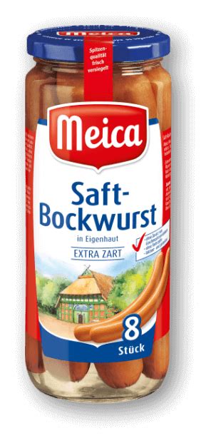 Saft Bockwurst 8 Stück Meica