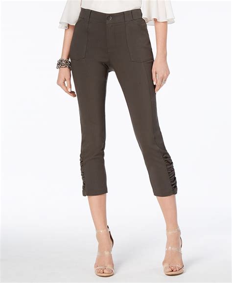 Inc International Concepts Inc Ruched Cropped Pants Created For