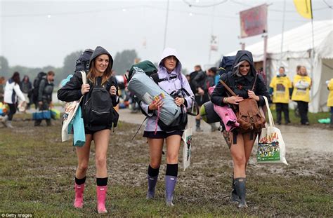 They Might Be In The Middle Of A Muddy Field After A 14 Hour Traffic Jam To Get Into The Site