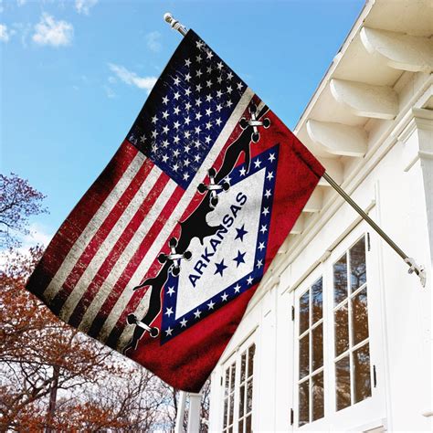 Arkansas American Flag Thn2258f Flagwix House Flags America Flag Personalized Flag