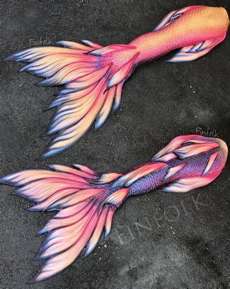 Beautiful Finfolk Productions Tail Silicone Mermaid Tails Mermaid