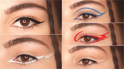 Winged Eyeliner Tutorial For Hooded Eyes Creative Colourful Eyeliner