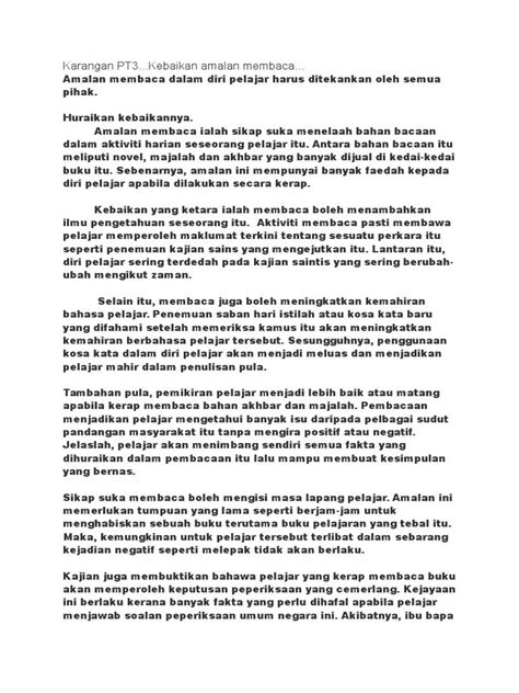See more of contoh karangan : Contoh Karangan Pendek Bahasa Melayu Tingkatan 2