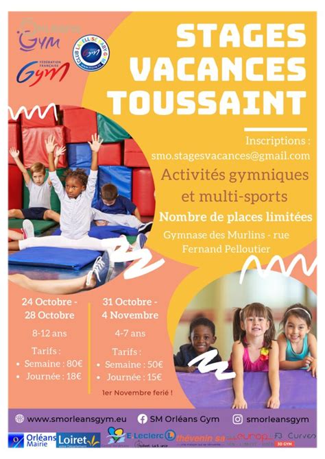 Stages Vacances Toussaint