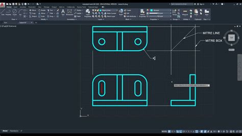 Autocad 2020 Drawing Object Lines Commands Offset Fillet Circle