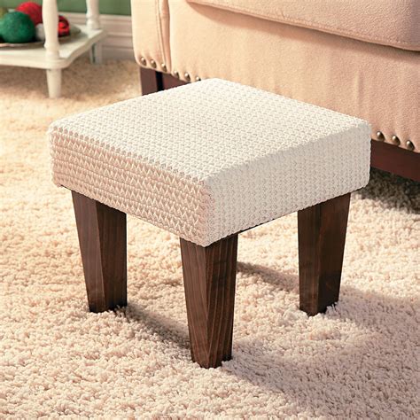 360 degree formable and rotatable pads conform to furniture legs, appliance feet to hold securely. Sweater Foot Stool | Footstool, Diy furniture, Affordable ...