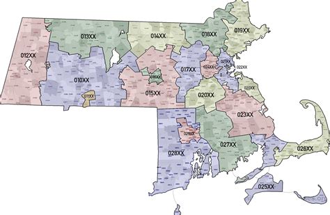 Map Of Massachusetts Zip Codes World Map
