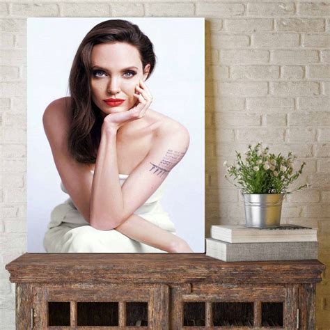 Angelina Jolie Wall Art Prints Painting Poster Angelina Etsy