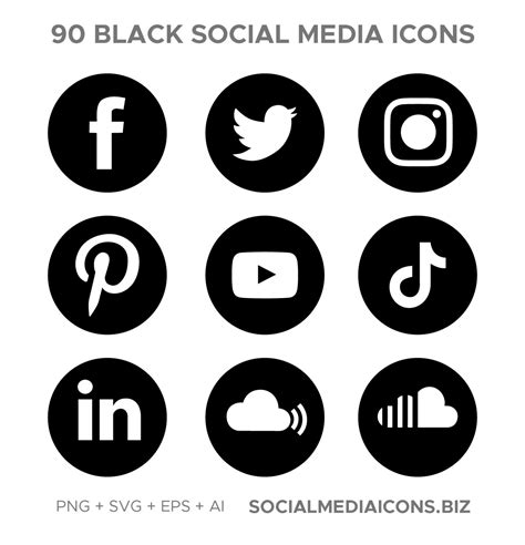Round Social Media Icons New Socialmediaicons