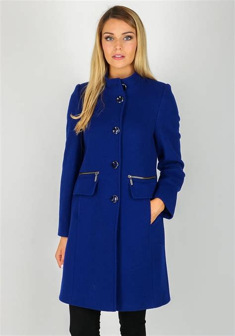 Dieser atemberaubende lange wollmantel für damen ist wunderschön ausgestattet und auf ein klassisches, feminines design zugeschnitten. Christina Felix Zip Trim Wool & Cashmere Coat, Royal Blue ...