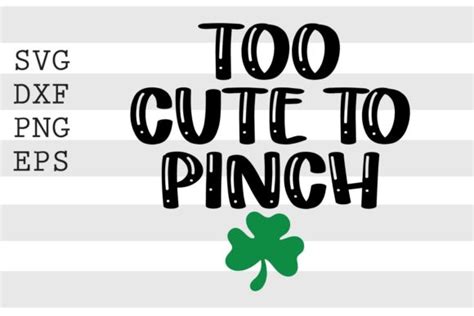too cute to pinch svg graphic by spoonyprint · creative fabrica