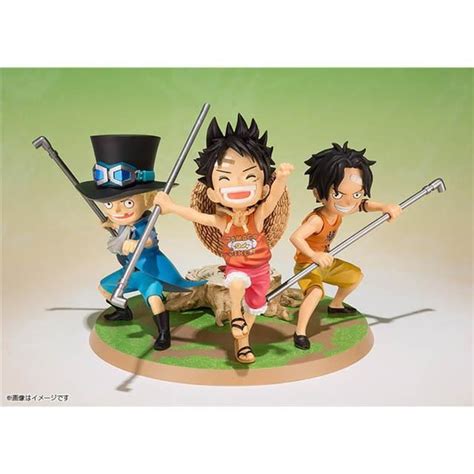 Figurine One Piece Luffy Ace Et Sabo Environ 9 Cm M444 Cdiscount Jeux Jouets