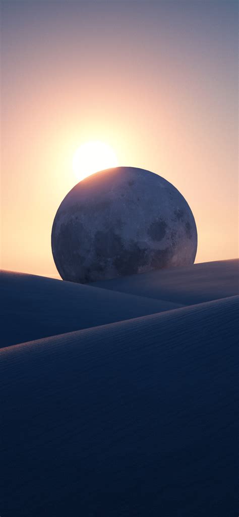 Eclipse Wallpaper 4k Sun Moon Planet Desert Microsoft Surface