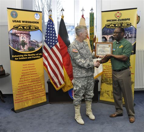Installation Of Excellence Usareur Commander Recognizes Wiesbaden