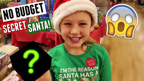 No Budget Secret Santa Shopping Youtube