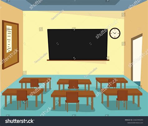 Class Room Clipart Vector Illustration Isolated Stock Vector Royalty