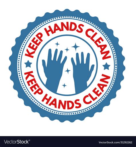 Keep Hands Clean Sign Or Stamp Royalty Free Vector Image